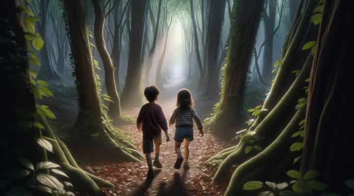 Cuento aventura en el bosque