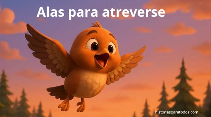cuento infantil sobre un pájaro valiente
