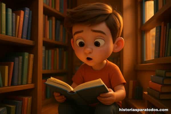 Niño practicando lectura