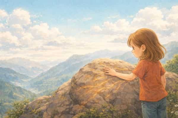 Cuento infantil: La niña comprendió la de la montaña.