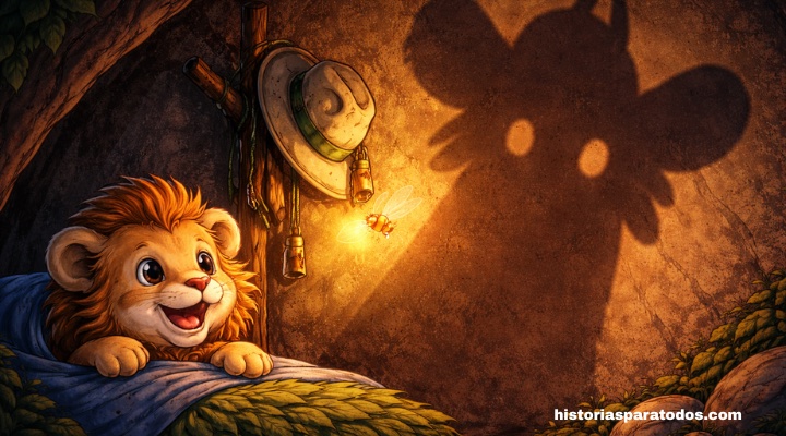 León descubre que la sombra no da miedo