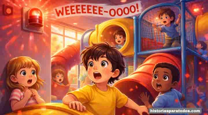Alarma activada en cuento infantil para enseñar honestidad.