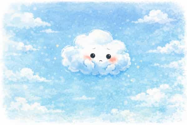 Nube Nubín en silencio, aprendiendo empatía en el cielo